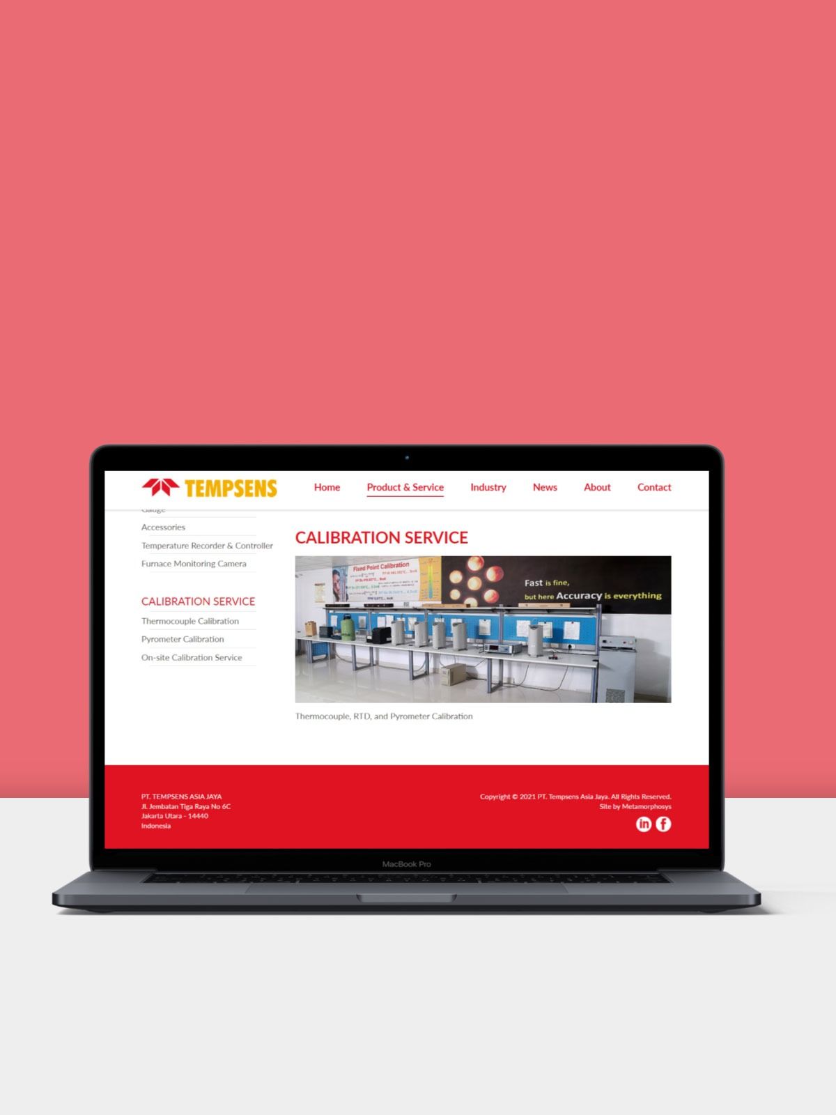 Fitur Website Tempsens Asia